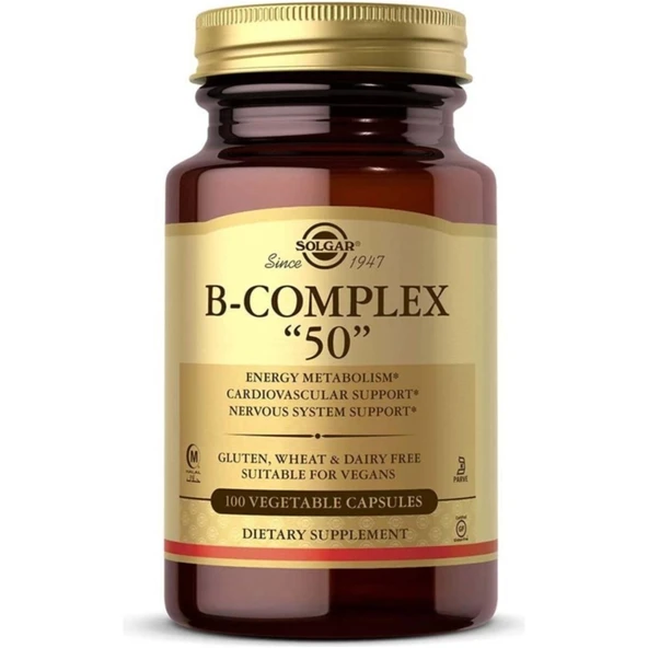 Solgar Vitamin B-Complex 50 100 Kapsül ürün görseli 1