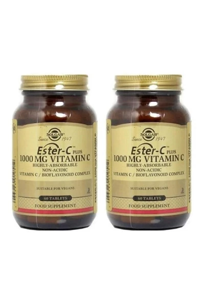 Solgar Ester-c Plus 1000 Mg 60 Tablet 2 Adet ürün görseli 1