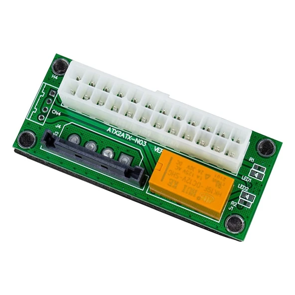 Add2PSU ATX - SATA Molex 24 Pin Güç Kaynağı Bağlantı Adaptörü ürün görseli 1