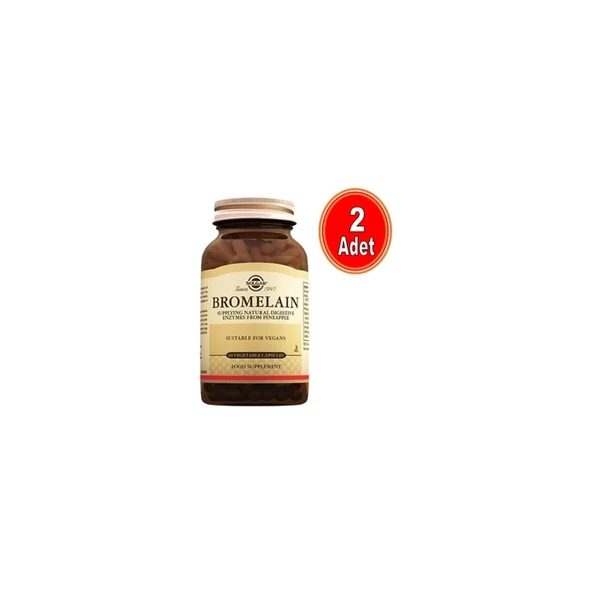 Solgar Bromelain 150 Mg 60 Kapsul - 2 Adet - Resim 2