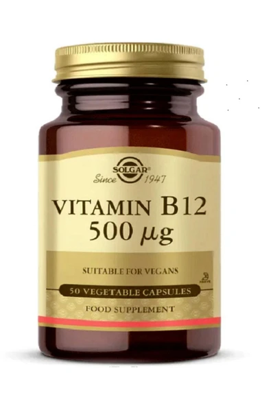 Solgar Vitamin B12 500 Mcg 50 Tablet - Resim 2