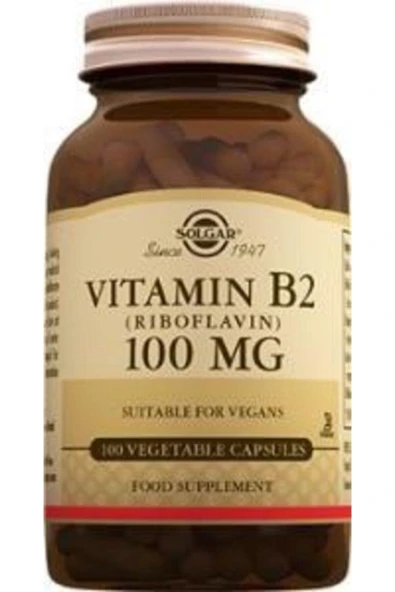 Solgar Vitamin B2 100 Mg 100 Kapsül - Resim 2