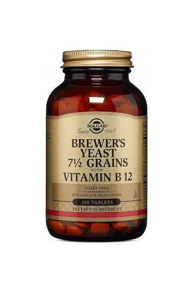Solgar Brewer's Yeast With Vitamin B12 250 Tablet ürün görseli 1