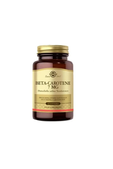 Solgar Beta Carotene 7 Mg 60 Kapsül ürün görseli 1