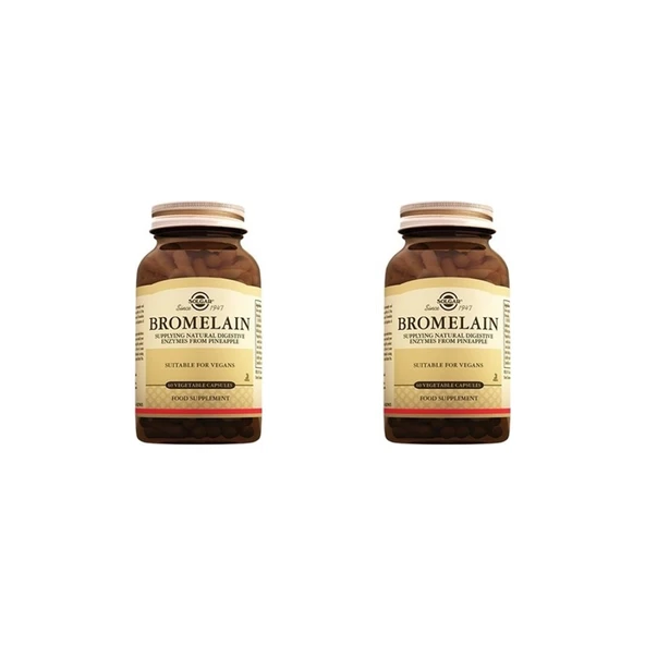 Solgar Bromelain 150 Mg 60 Kapsul 2'li - Resim 2