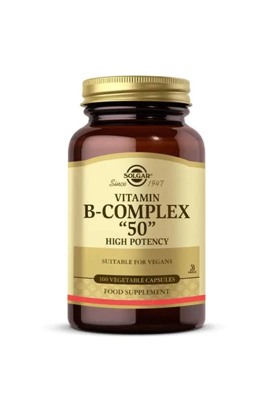 Solgar Vitamin B-Complex 50 100 Kapsül ürün görseli 1