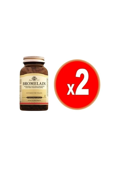 Solgar Bromelain 150 mg 60 Kapsul - 2 Adet - Resim 3