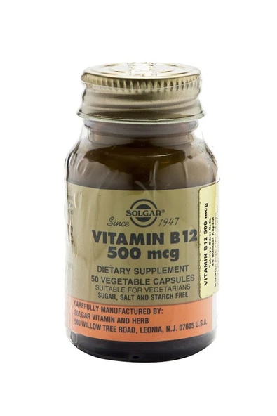 Solgar Vitamin B12 500 Mcg 50 Kapsül ürün görseli 1