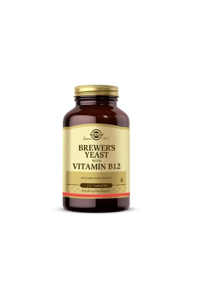 Solgar Brewer's Yeast With Vitamin B12 250 Tablet ürün görseli 1