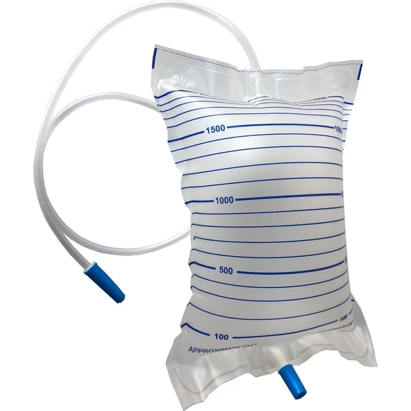 Musluklu Idrar Torbası 2000ML 50 Ad ürün görseli 1