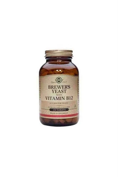 Solgar Brewer's Yeast With Vitamin B12 250 Tablet ürün görseli 1