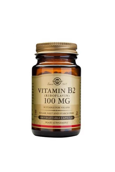 Solgar Vitamin B2 Riboflavin 100 mg 100 Kapsül ürün görseli 1