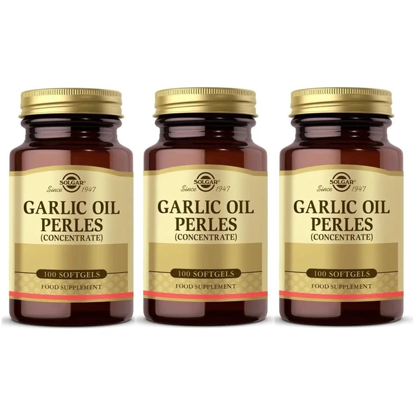 Solgar Garlic Oil 100 Kapsül 3 Adet ürün görseli 1
