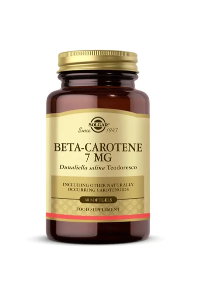 Solgar Beta Carotene 7  mg 60 Kapsül ürün görseli 1