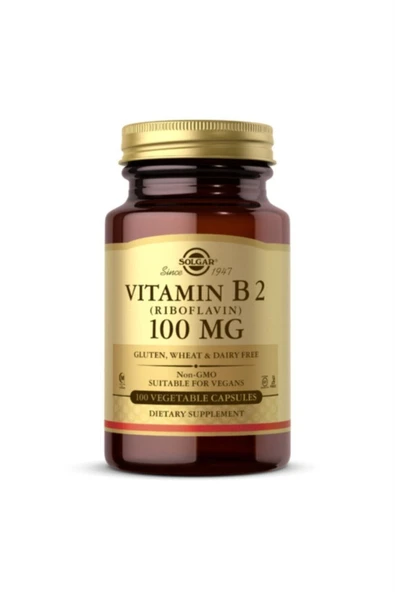 Solgar Vitamin B2 Riboflavin 100 mg 100 Kapsül ürün görseli 1