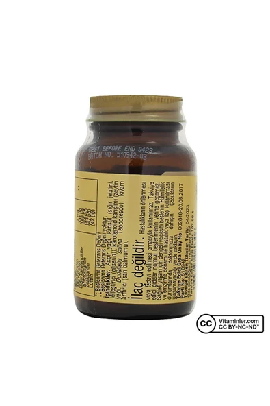 Solgar Beta Carotene 7 Mg 60 Kapsül - AROMASIZ - Resim 2