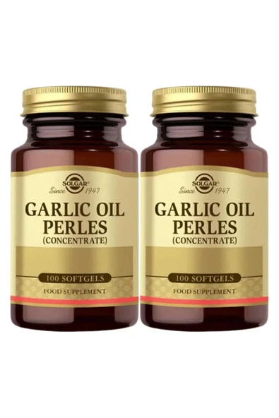 Solgar Garlic Oil Perles(Concantrate)100 Yumuşak Kapsül x2 Adet ürün görseli 1
