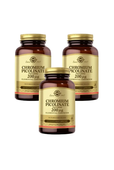 Solgar Chromium Picolinate 200 Mcg X3 Adet - Resim 2