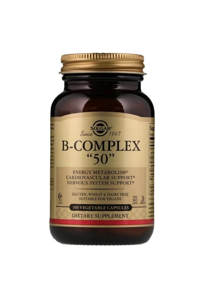 Solgar Vitamin B-complex 50 100 Kapsül ürün görseli 1