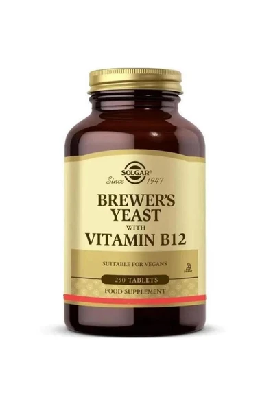 Solgar Brewer's Yeast With Vitamin B12 250 Tablet ürün görseli 1