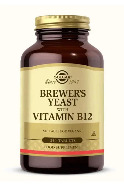 Solgar Brewer's Yeast With Vitamin B12 250 Tablet ürün görseli 1