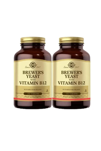 Solgar Brewer's Yeast With Vitamin B12 250 Tablet ürün görseli 1