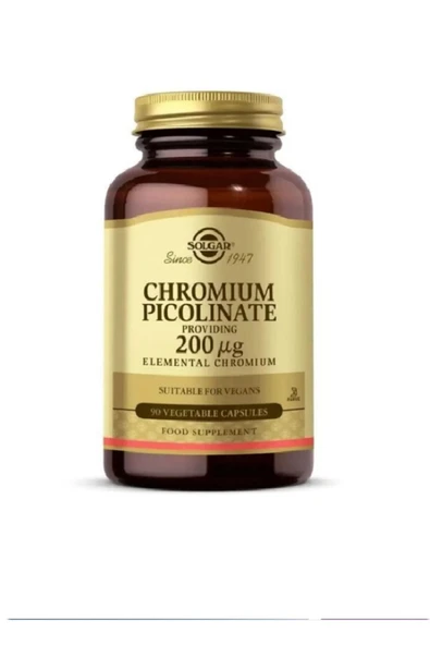 Solgar Chromium Picolinate 200 Mcg 90 Kapsül ürün görseli 1