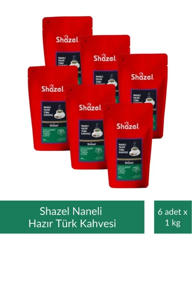 Nane Aromalı Hazır Türk Kahvesi 1 kg x 6 Adet ürün görseli 1