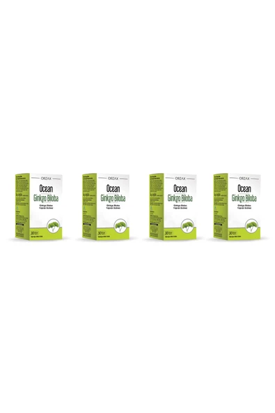Ocean Ginkgo Biloba 30 Kapsül 4'lü Paket ürün görseli 1