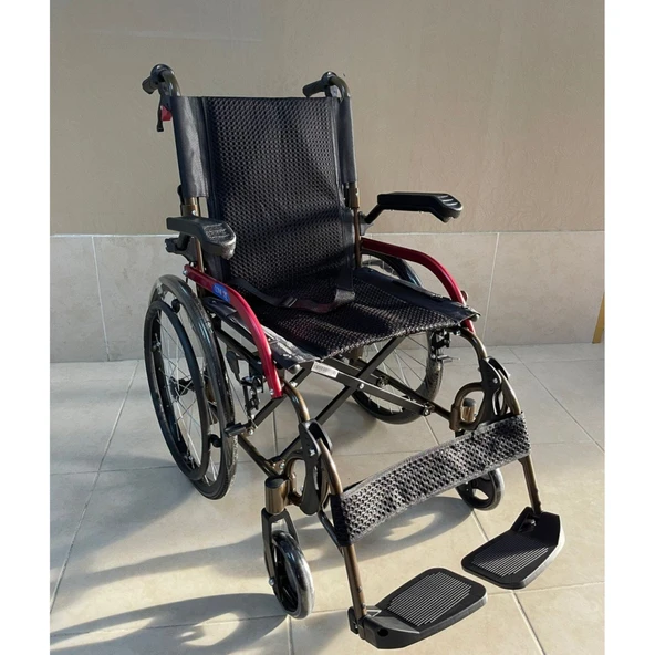 Comfort Plus GK863LAJ-20 Jet Black Transfer Alüminyum Tekerlekli Sandalye ürün görseli 1