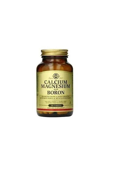 Solgar Calcium Magnesium Plus Boron 100 Tablet ürün görseli 1