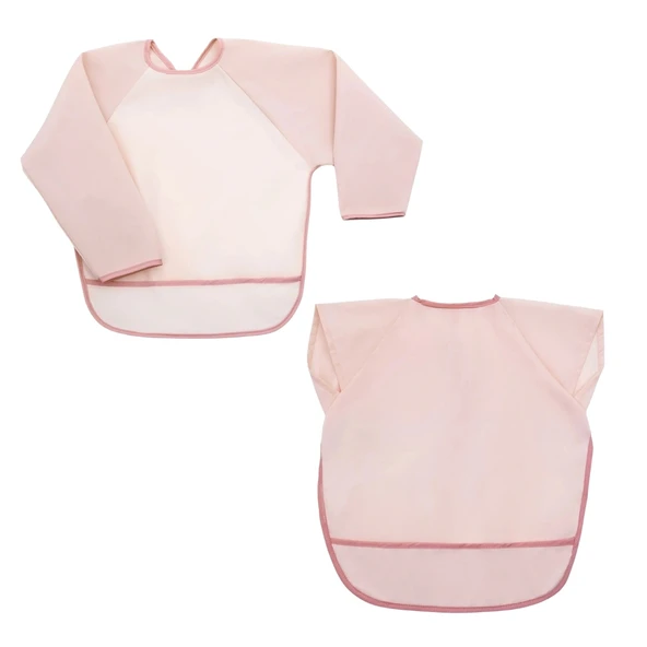 Miniboni Uzun Kol Önlük - Kısa Kol Önlük Seti - Pink ürün görseli 1