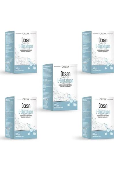 Ocean L-glutatyon 250 mg 30 Tablet X 5 Adet ürün görseli 1