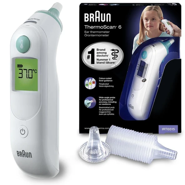 Braun IRT 6515 Thermoscan Kulaktan Ateş Ölçer ürün görseli 1