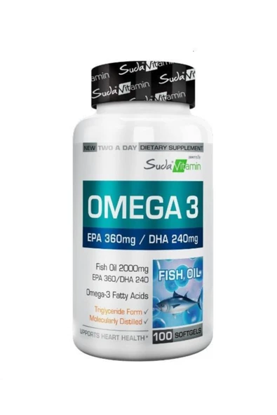 Suda Vitamin Omega 3 2000 Mg 100 Yumuşak Kapsül ürün görseli 1
