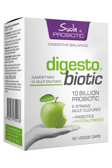 Probitic Digesto Biotic 60 Kapsül Probiyotik ve Prebiyotik ürün görseli 1