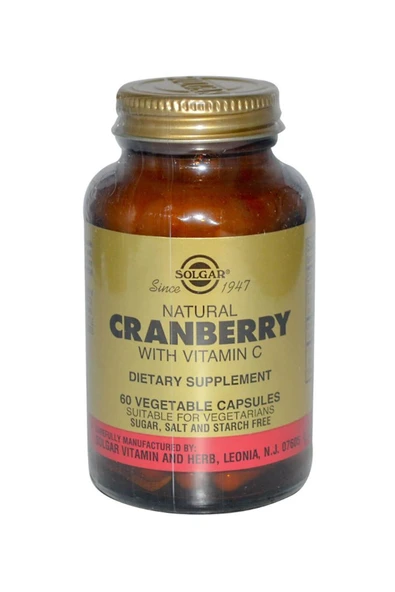 Solgar Cranberry Ext.with Vit.60k ürün görseli 1
