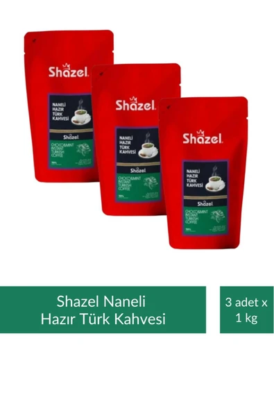 Nane Aromalı Hazır Türk Kahvesi 1 kg x 3 Adet ürün görseli 1