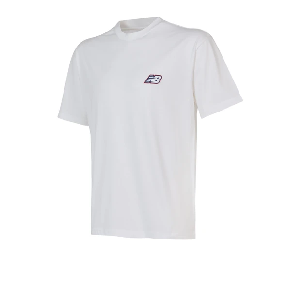 New Balance   NB Lifestyle Men Tshirt Erkek Beyaz T-Shirt - MNT1647 ürün görseli 1