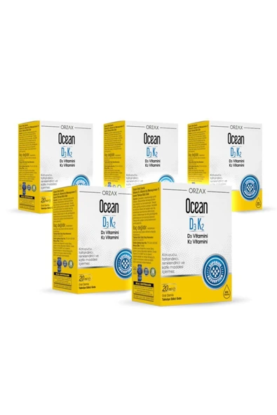 Ocean Vitamin D3 K2 Damla 20 ml 5  Adet ürün görseli 1