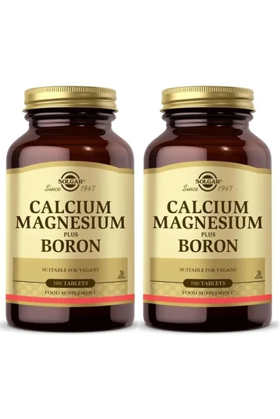 Solgar Calcium Magnesium Plus Boron 100 Tablet 2 Adet ürün görseli 1