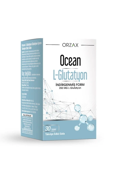 Ocean L-Glutatyon 250 mg 30 Tablet L-Glutatyon İçeren Takviye Edici Gıda ürün görseli 1