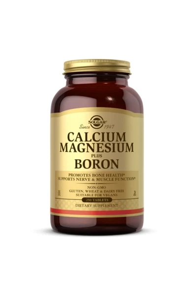 Solgar Calcium Magnesium Plus Boron 100 Tablet ürün görseli 1