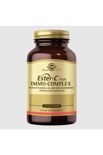 Solgar Ester-C Plus Immu-Complex 60 Softgel ürün görseli 1