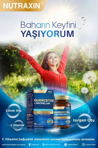 Quercetin+Bromelain 30 Tablet - Resim 3