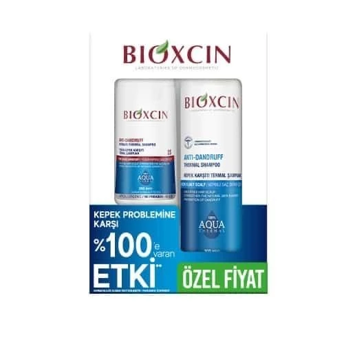 BİOXCİN AQUA KEPEK KARŞITI TERMAL ŞAMPUAN 300 ML + YOĞUN KEPEK KARŞITI TERMAL ŞAMPUAN 200 ML ürün görseli 1