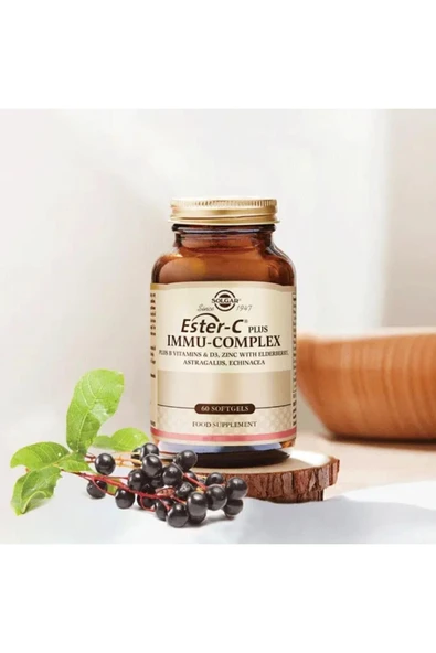 Solgar Ester-C Plus Immu-Complex 60 Softgel - Resim 2