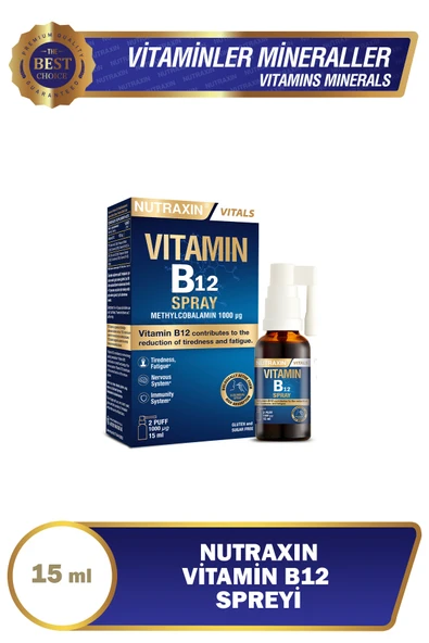 NUTRAXIN B12 VITAMIN SPREY 15ML ürün görseli 1
