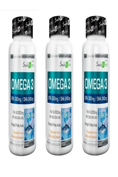 Suda Vitamins Omega-3 100 Softgel ( Bigjoy ) 3 Lü Paket ürün görseli 1