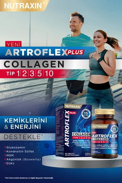 Nutraxin Artroflex Plus Collagen 90 Tablet - Resim 2